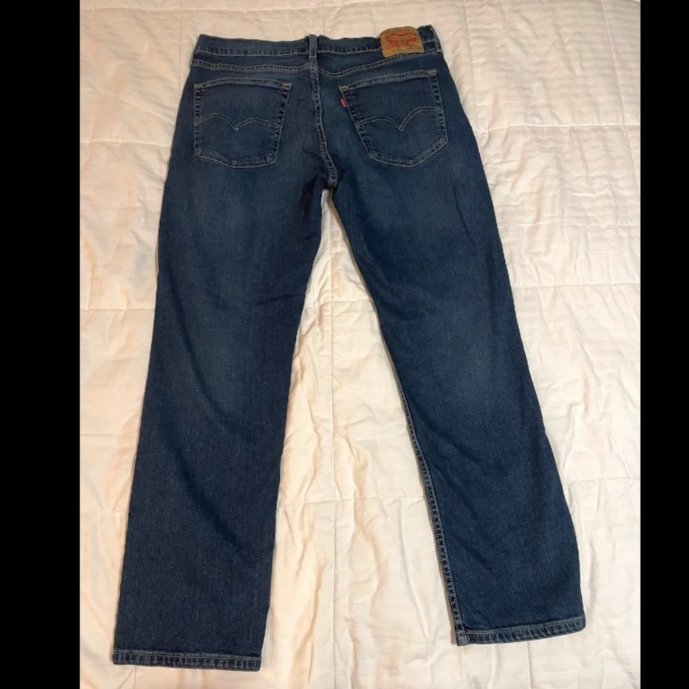 Levis 514 Jeans Mens 36x30 Blue Denim Straight Leg Regular Fit Medium Wash EUC